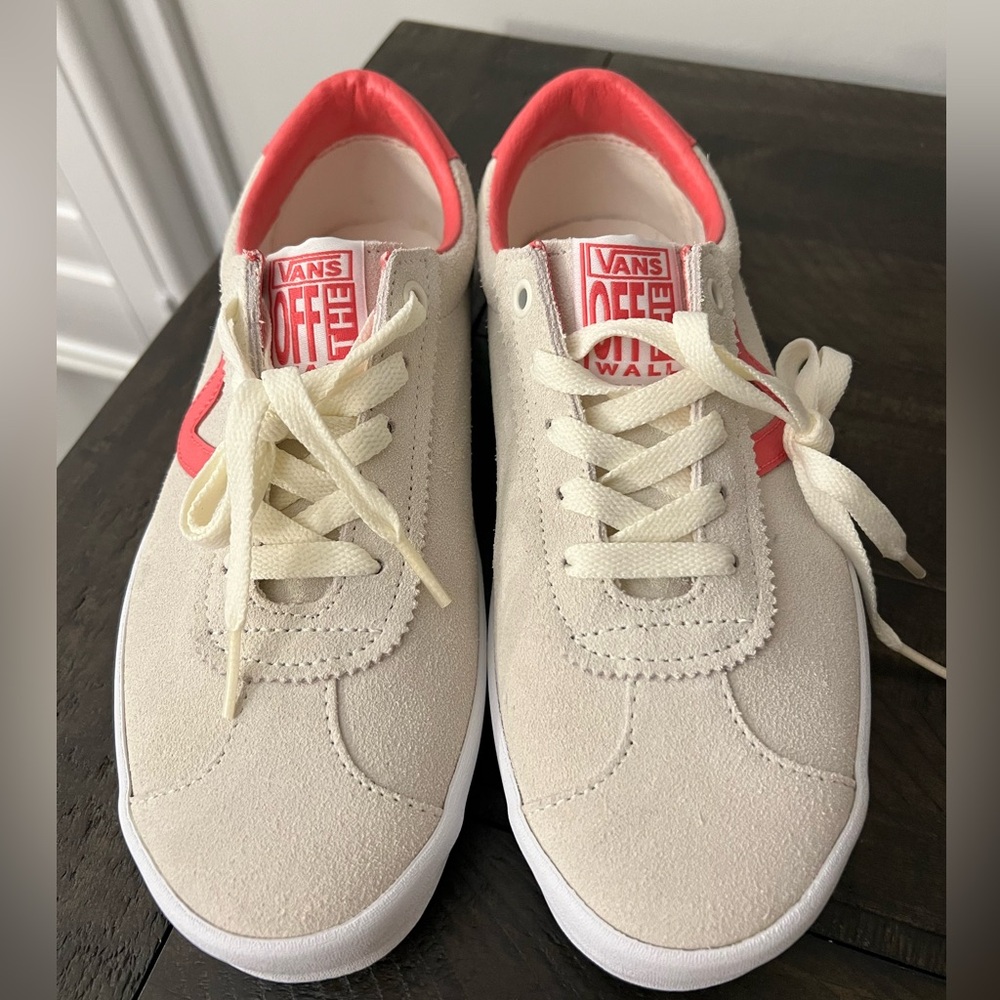 Vans Off The Wall Skateboard Shoes Womens Sz 8 Casual Sneakers Skater cream